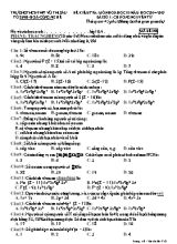 Đề kiểm tra số 1 môn Hóa học Lớp 10 - Mã đề 358 - Năm học 2014-2015 - Trường THCS - THPT Võ Thị Sáu